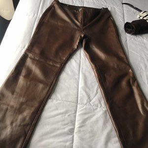 Brown Leather Pants